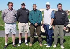 Left to Right:
Jim Quern, Mickey Cunningham, Del Lewis, Guy Wilson and Kent Morton (2003)