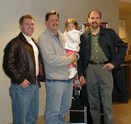 Brian Foy & Ray Christensen flank their former Navy shipmate Mike (2003)