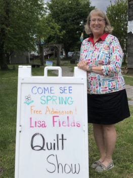 Lisa Fields at Quilt Show