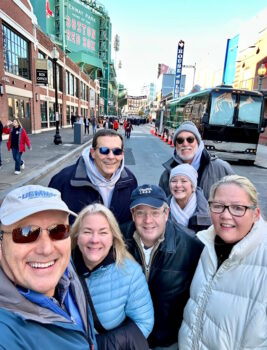 Jim Goulden, Rex Gundle, Kevin Brofford, Bill Higgins and spouses