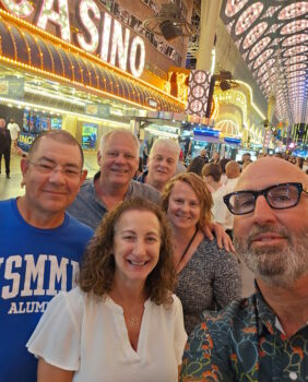 Bumper Kunkle, Steve Dear '85 & wives with Chuck Klehr '85 and Matt McGovern '86